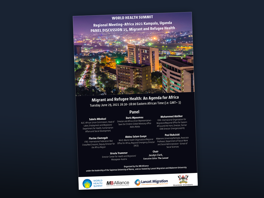 Flyer for the Lancet Migration Panel - Kampala 2021